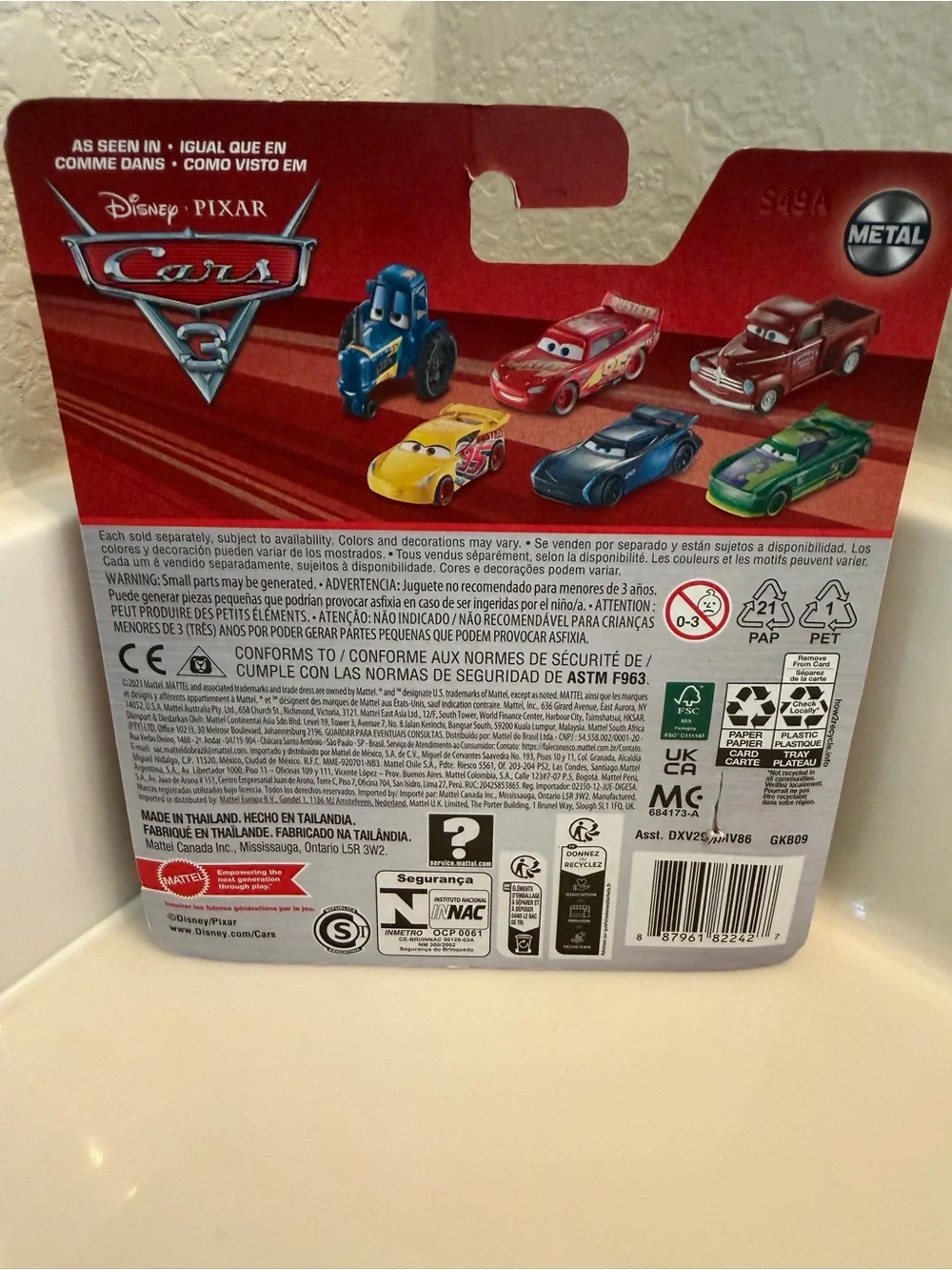 Disney Pixar Bill diecast car